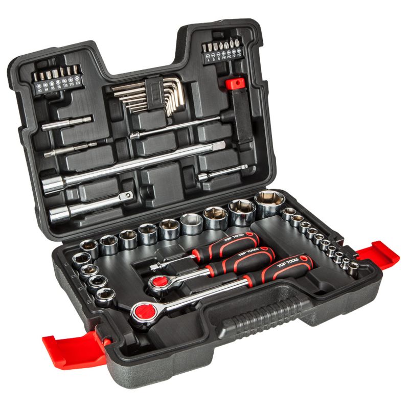Klucze nasadowe Top Tools 1/4", 1/2", 53 szt. 1 kpl