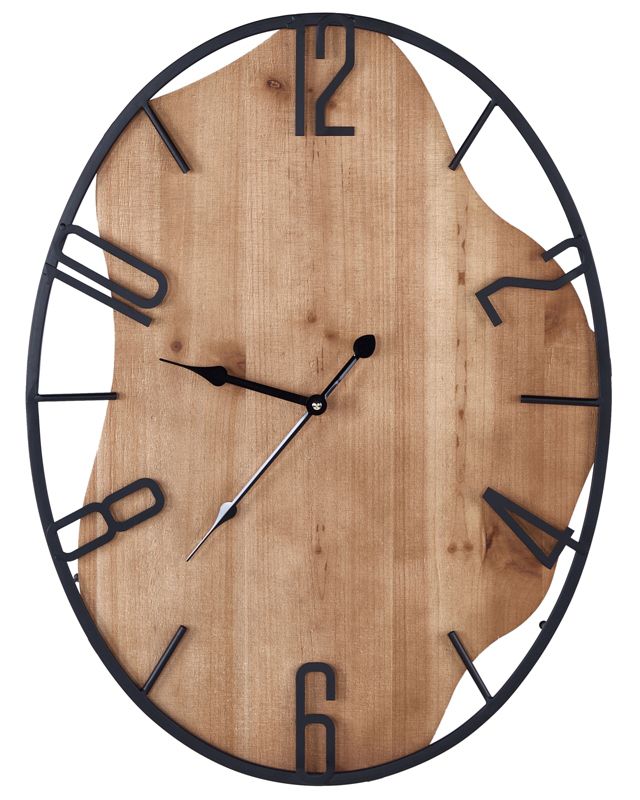 Zegar ścienny Meynes 46 cm Metal Czarny 1 szt.