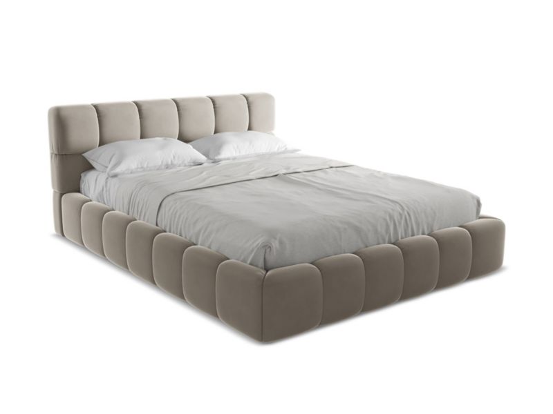 Łóżko Makamii Nalu z weluru 160x200 kreci 1 szt.