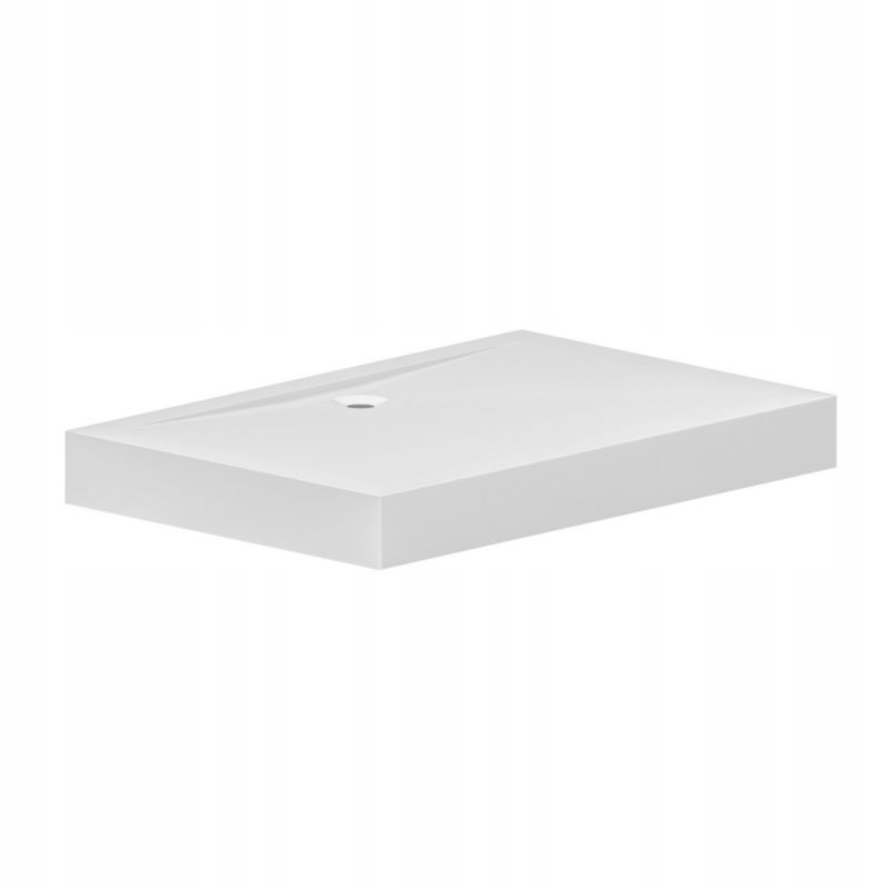 Brodzik prysznicowy niski FENIKS Durasan 120x80x15 biały prostokątny akrylowy 1 szt.
