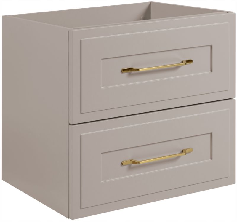Szafka pod umywalkę Furnidea 60 cm kaszmir z szufladami ryflowana GLAMOUR 1 szt.