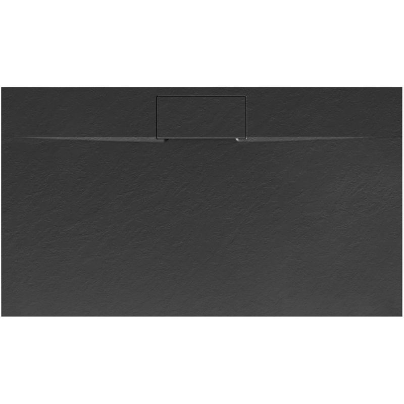 Brodzik Prysznicowy Rea Bazalt Long 80X120 Czarny 1 Szt