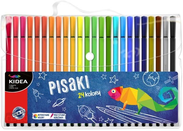 Kidea Flamastry w etui 24 kolory