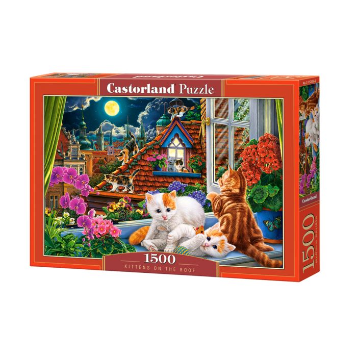 Puzzle 1500 el. Kittens On the Roof