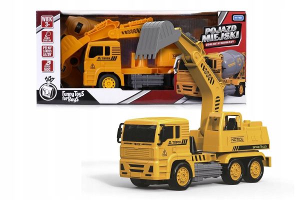 POJAZD MIEJSKI ZDALNIE STEROWANY TOYS FOR BOYS KOPARKA