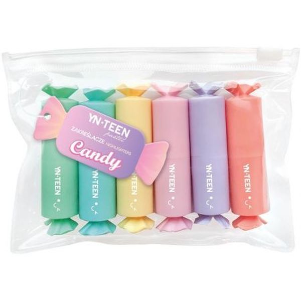 Zakreślacze Zestaw Candy Interdruk