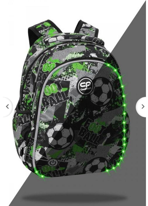 Świecący Plecak Szkolny Jimmy LED Let"s Gol, Coolpack