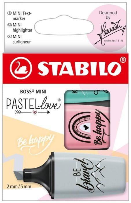 Stabilo Zestaw Zakreślaczy Boss Mini Pastellove 2.0 3 el.