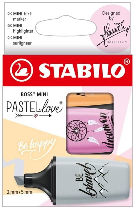 Stabilo Zestaw Zakreślaczy Boss Mini Pastellove 3 kolory