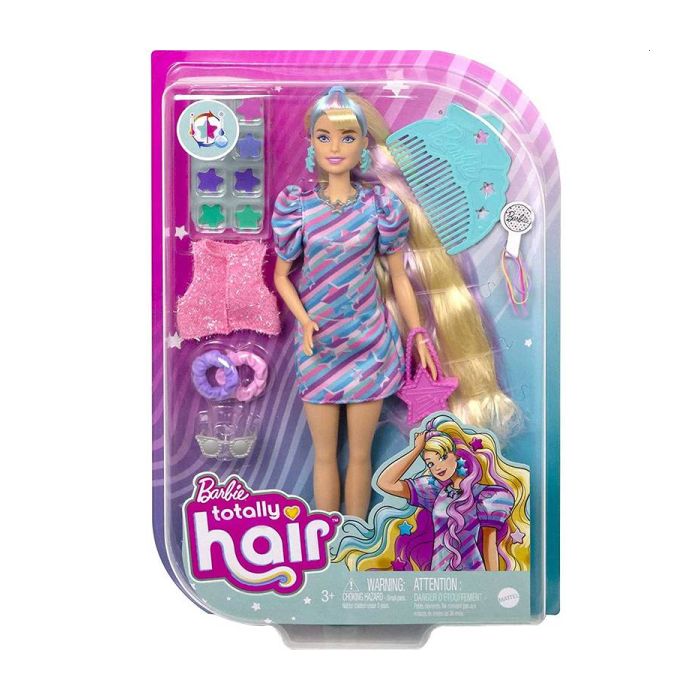 Barbie Lalka Totally hair Odlotowe fryzury Gwiazdki HCM88