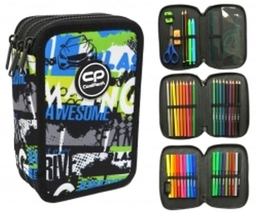 Coolpack Piórnik potrójny Jumper 3 z wyposażeniem CENTRE