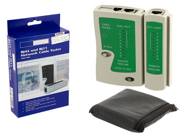 Tester kabli RJ45 i RJ11 AK85A - Henryx24