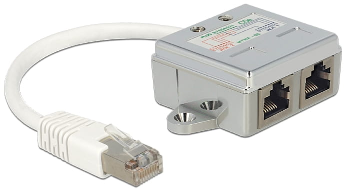 DELOCK rozdzielacz switch RJ45 na 2xRJ45 Z14255 65177 - Henryx24