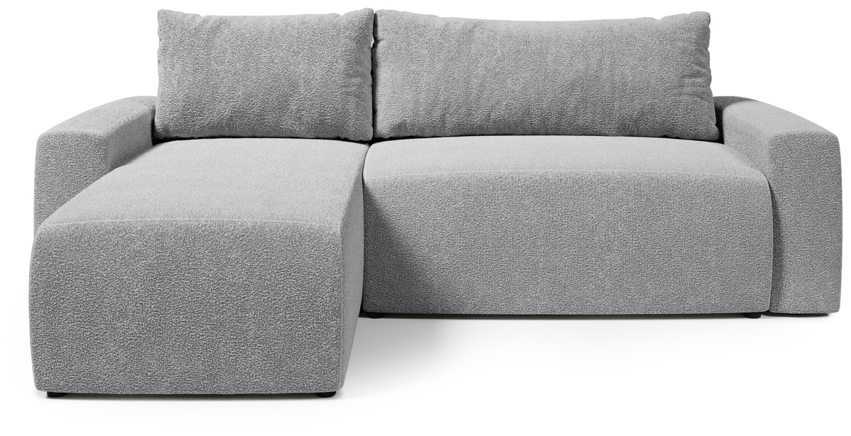 Szara rogówka z funkcją spania i pojemnikiem na pościel PLUSH L baranek
