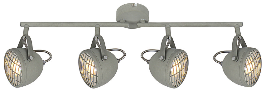 Lampa ścienna listwa 4X50W GU10 betonowy szary PENT