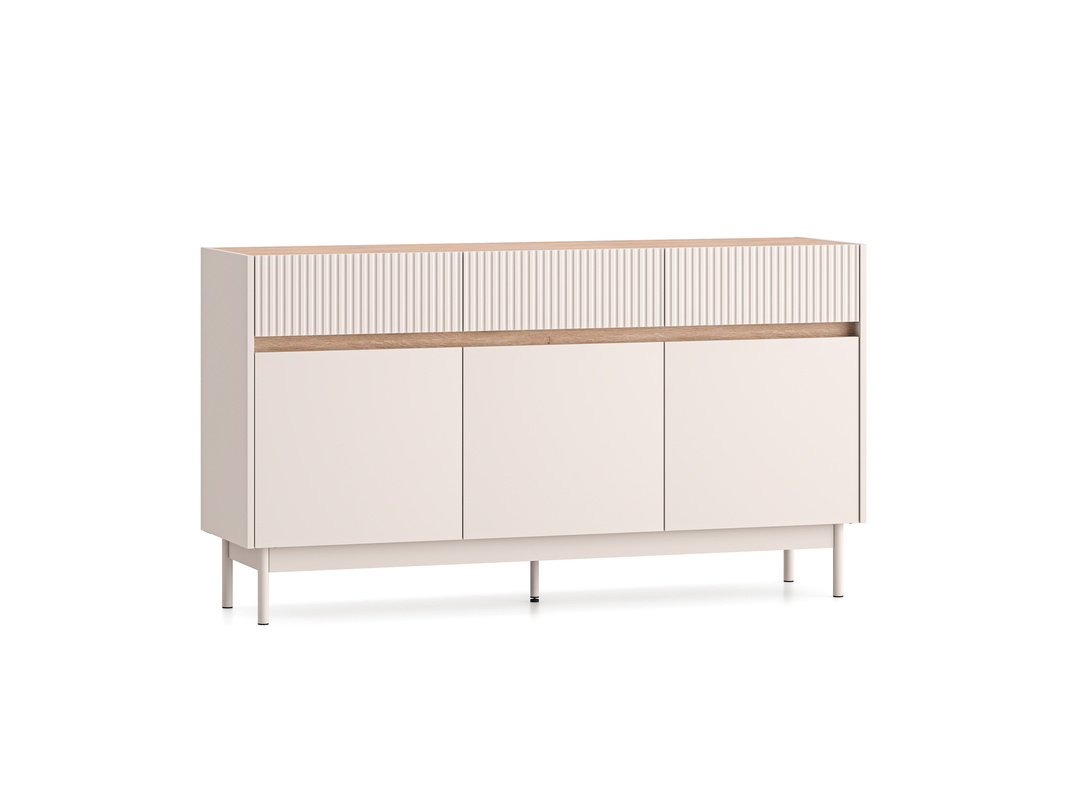 Duża nowoczesna komoda 154 cm z szufladami DESSO cashmere
