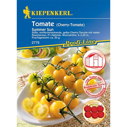 Pomidor koktajlowy Summer Sun F1 - Nasiona. Ilość w opakowaniu: 1 opak - GradinaMax