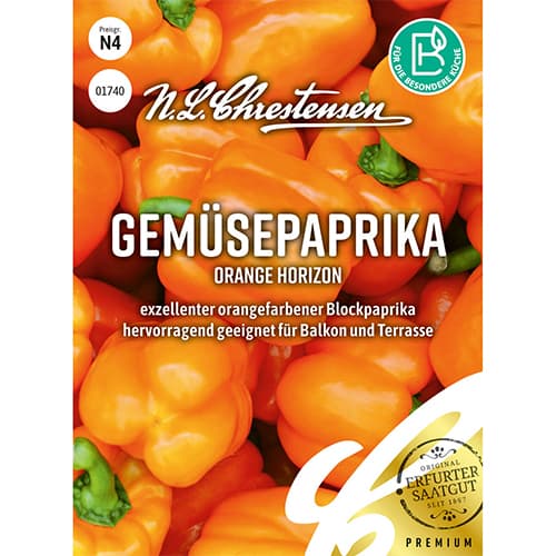 Papryka słodka Orange Horizon - Nasiona. Ilość w opakowaniu: 1 opak - GradinaMax