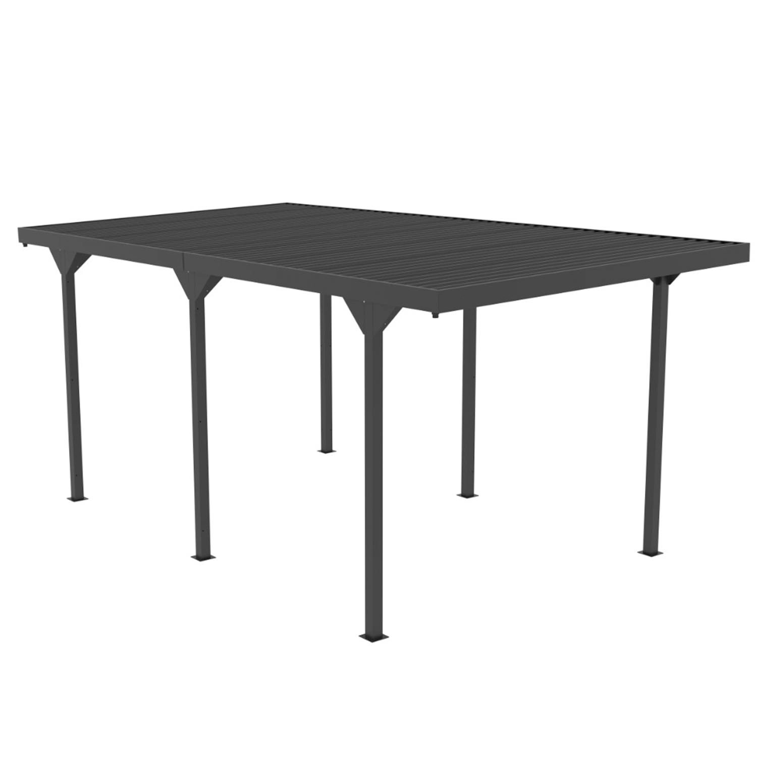 Wiata garażowa stalowa - 540 x 285cm, wys. 230 cm