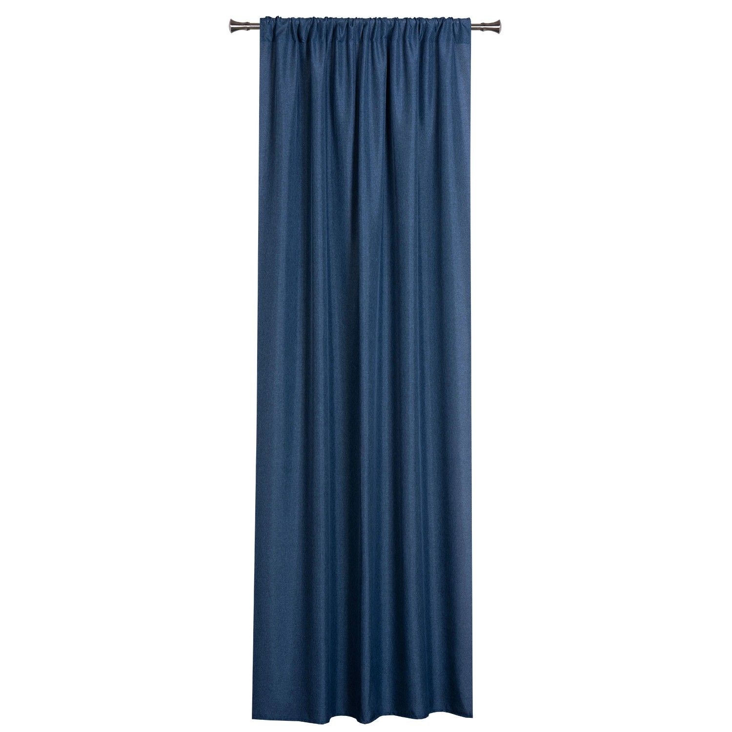 Zasłona DERBY taśma/tunel 140 cm x 260 cm granatowa