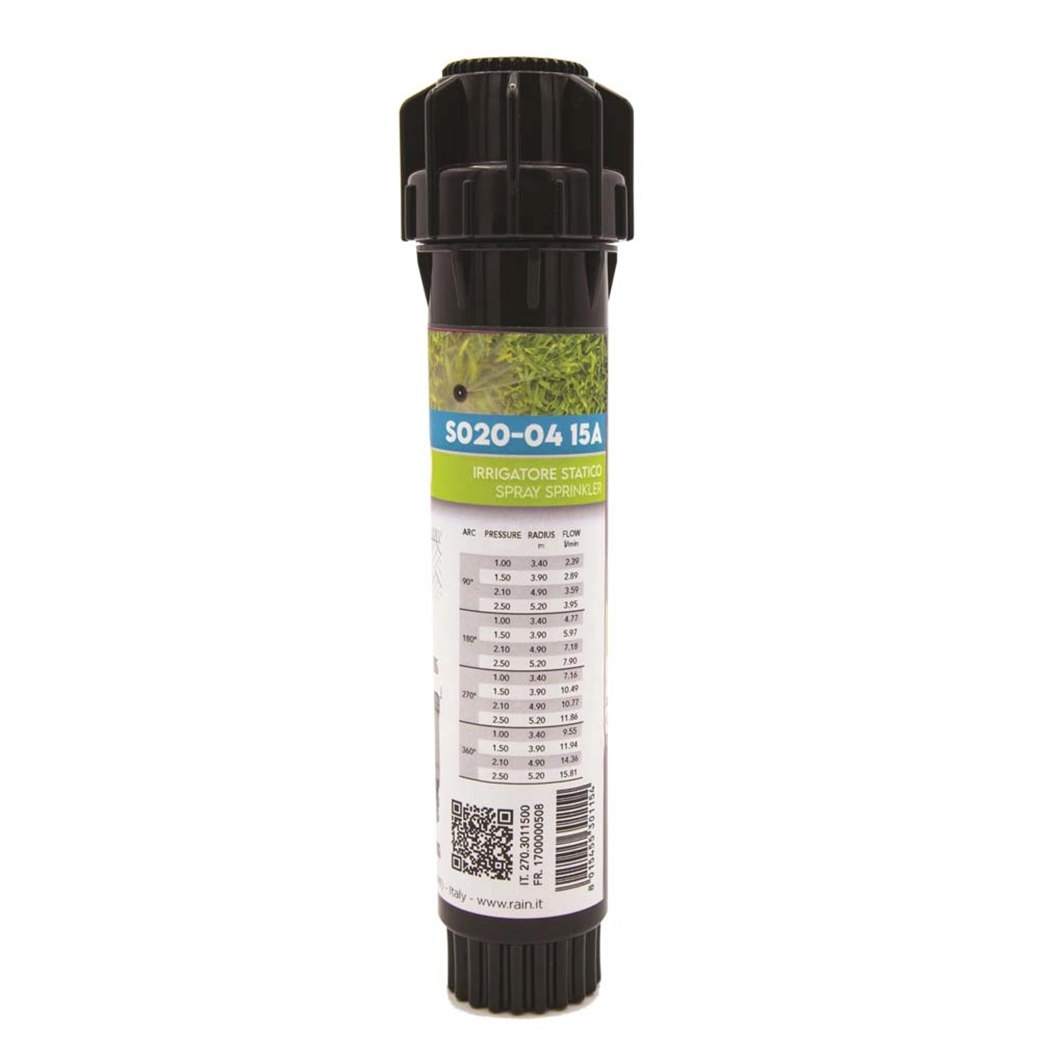 Rain Zraszacz statyczny S020 15AGW 1/2"