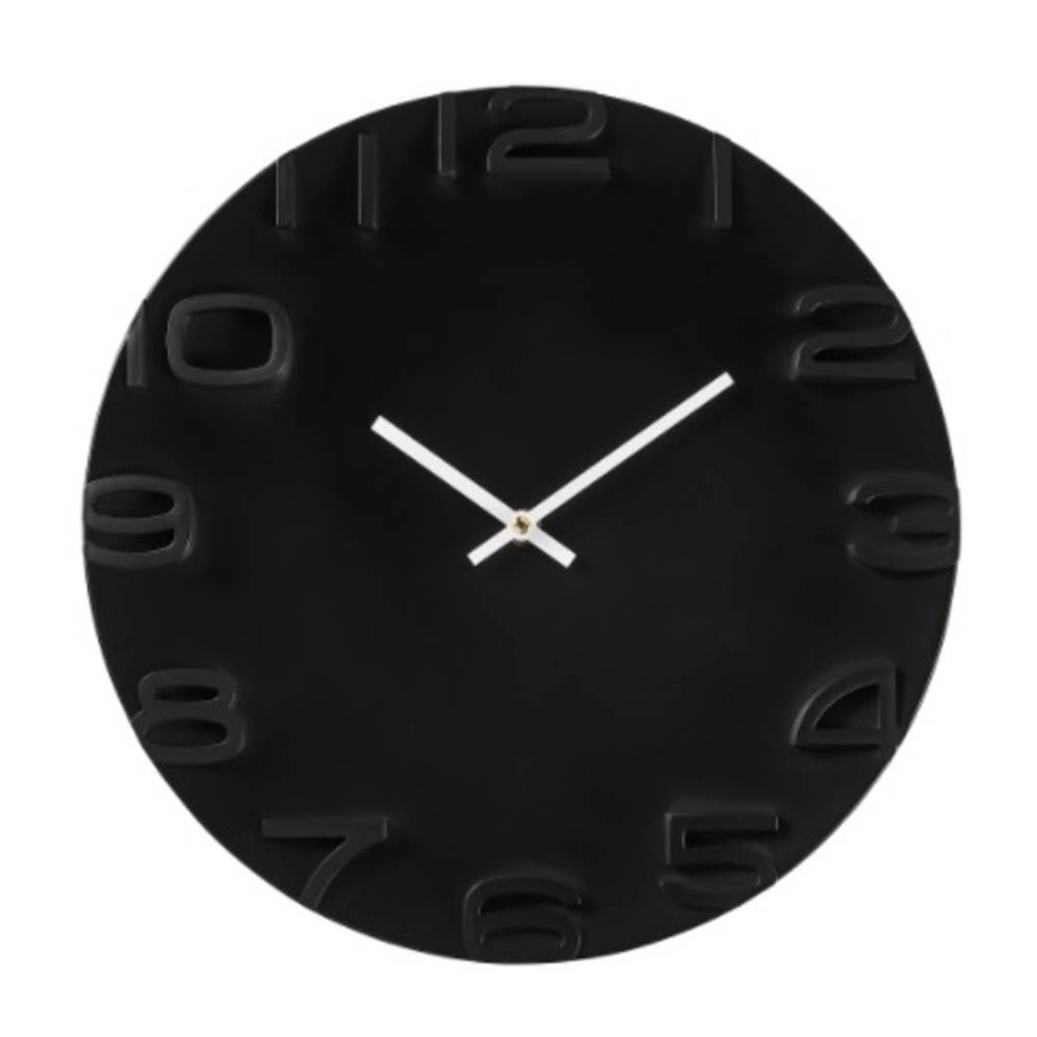 Zegar czarno-biały 3D śr. 35 cm