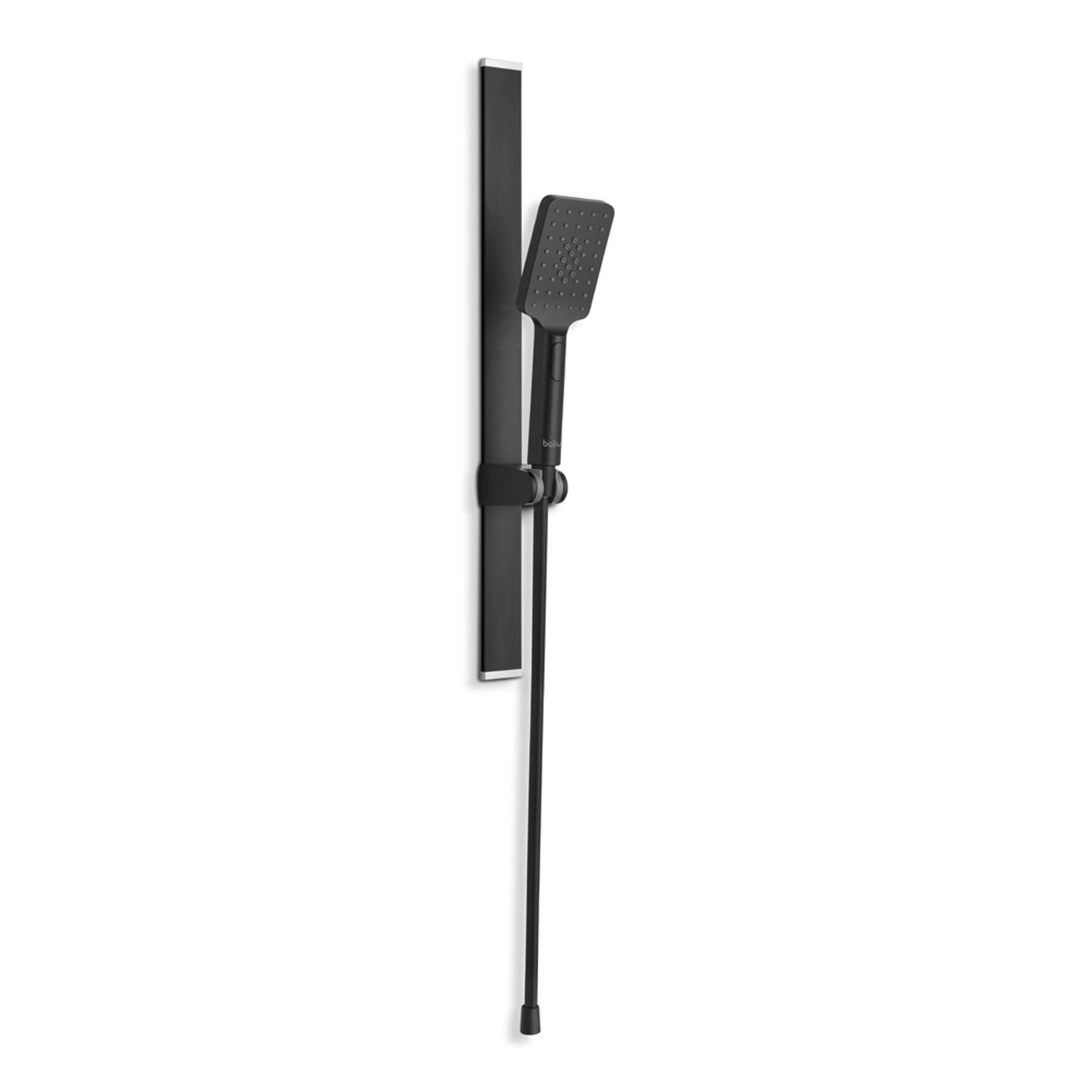 Baliv Zestaw prysznicowy z drążkiem Magnet czarny 3str/8cm