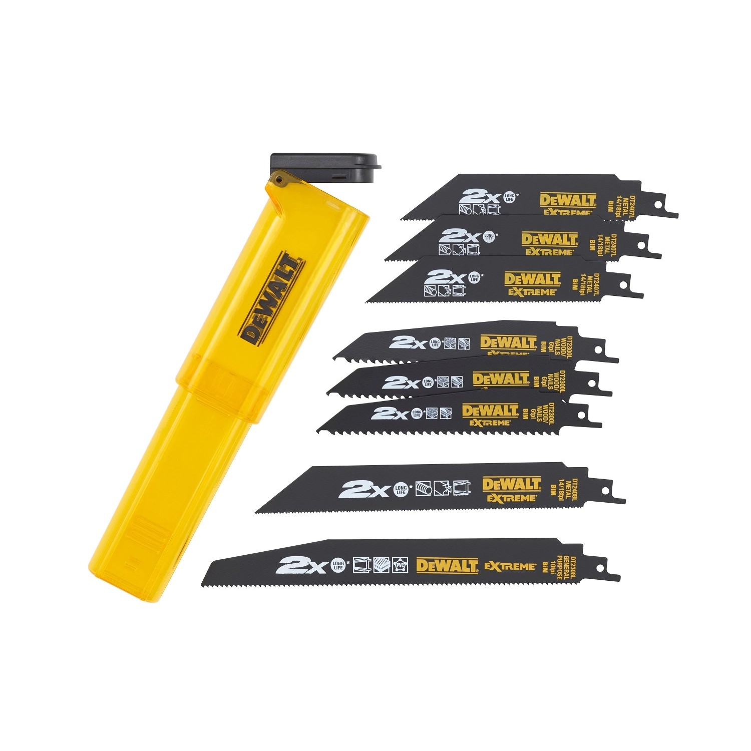Dewalt Brzeszczoty do piły szablastej 8 szt.