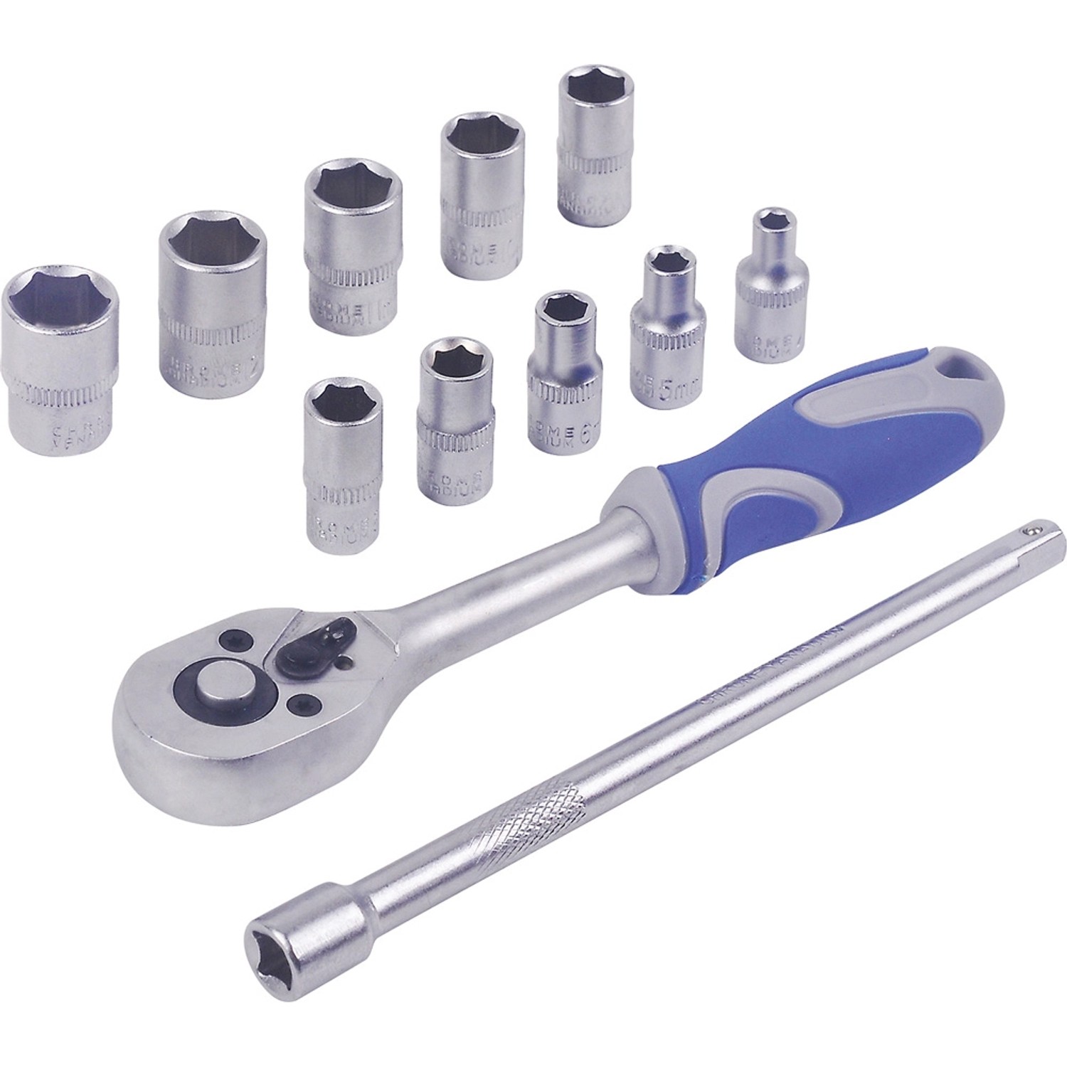 LUX Zestaw kluczy nasadowych 1/4" 12-częściowy
