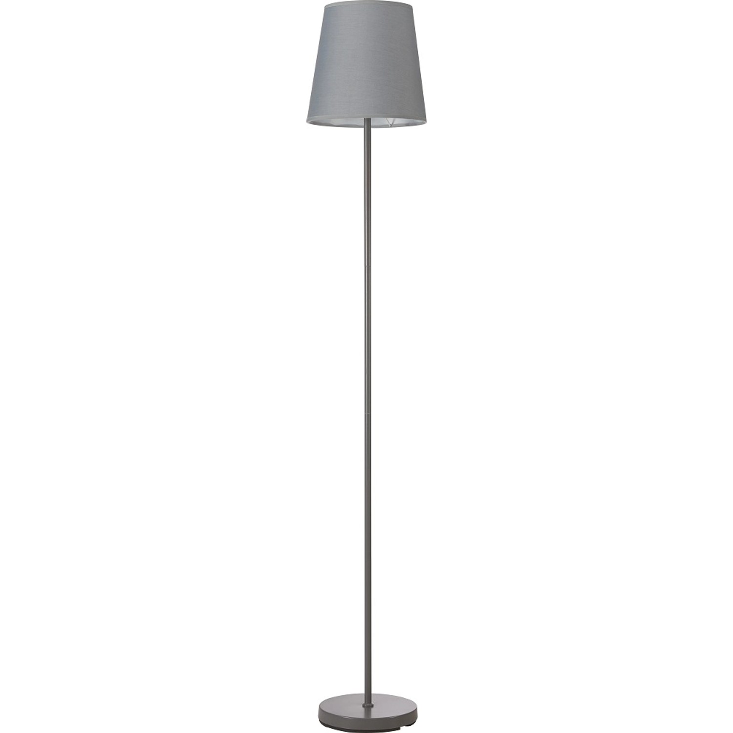 Lampa podłogowa metal szara 155 cm 1x40W E27