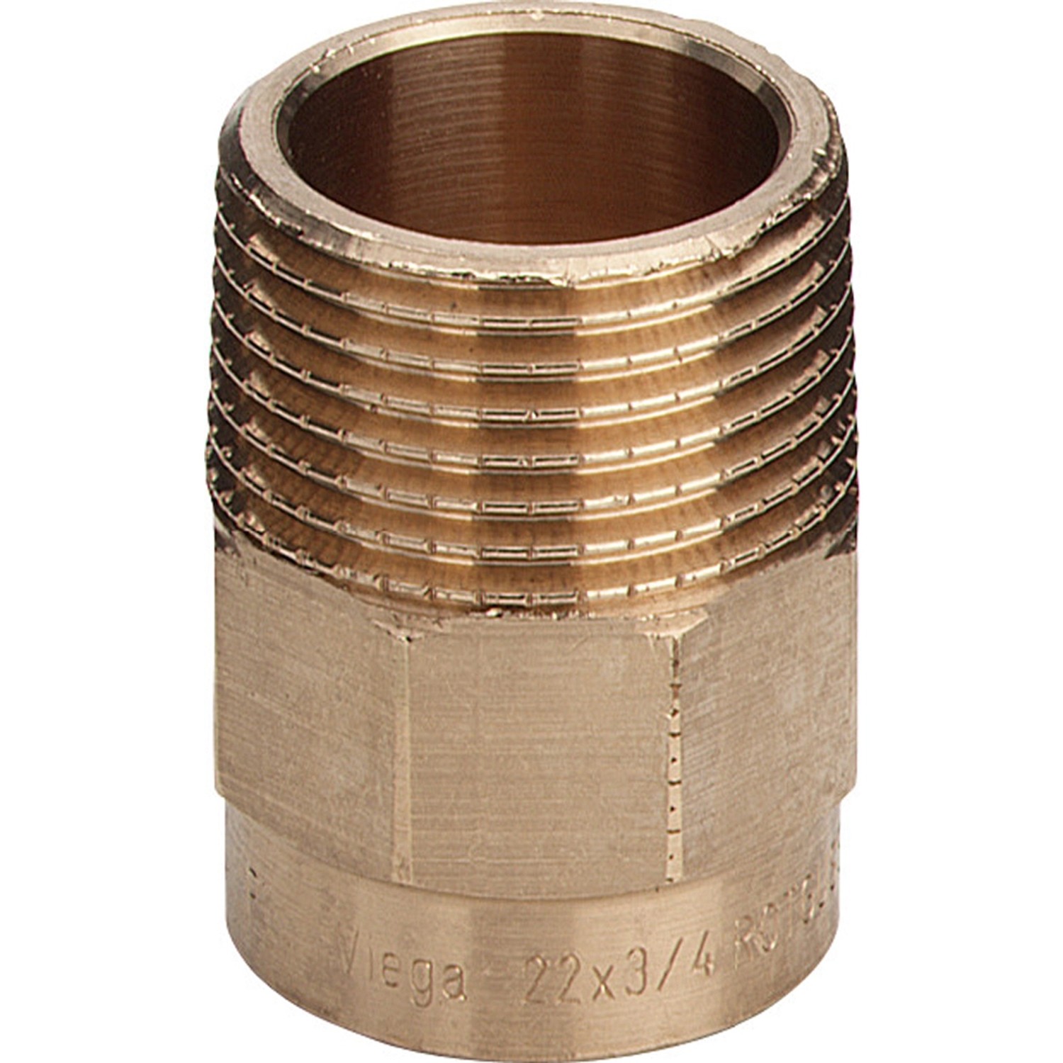 Nypel LW/GZ 28 x 1 miedź