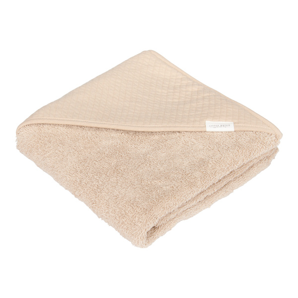 Little Dutch, Bawełniany Ręcznik Pure Beige - 75 X 75 cm