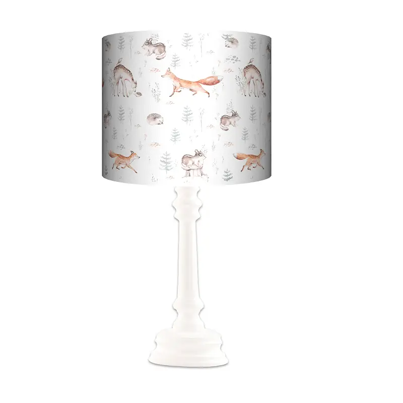 Lampa stojąca QUEEN Skandinavian Forest na bieli - kolor podstawy biały FL