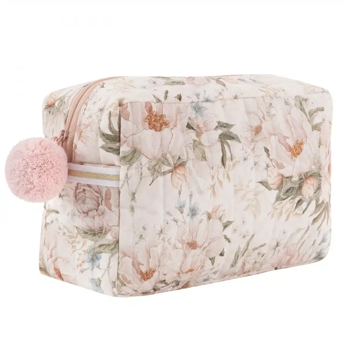 Pikowana kosmetyczka Peonie Cream SM