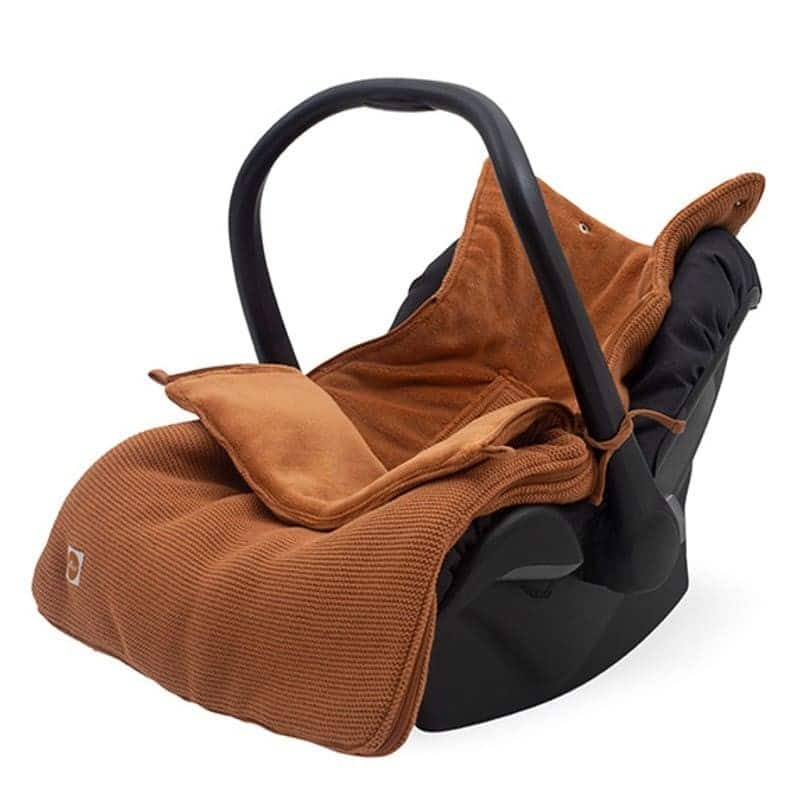 Jollein ciepły śpiworek do wózka i fotelika BASIC KNIT Caramel BBTB