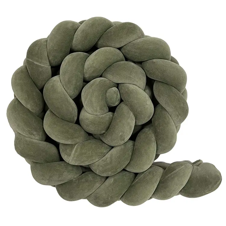 Ochraniacz warkocz welur Khaki LU - 200 cm