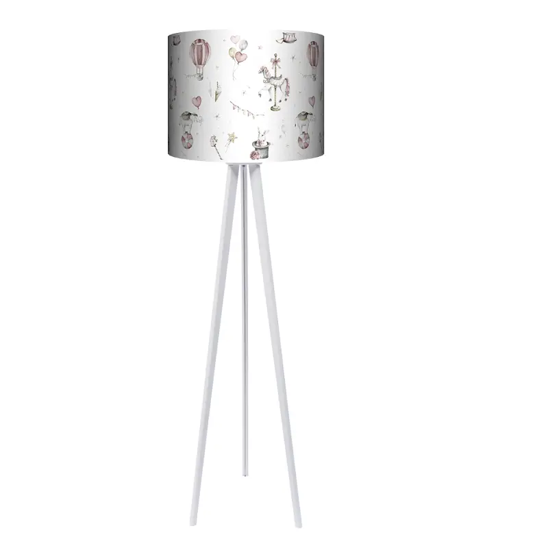 Lampa podłogowa - trójnóg drewniana duża - Circus - kolor podstawy do wyboru FL