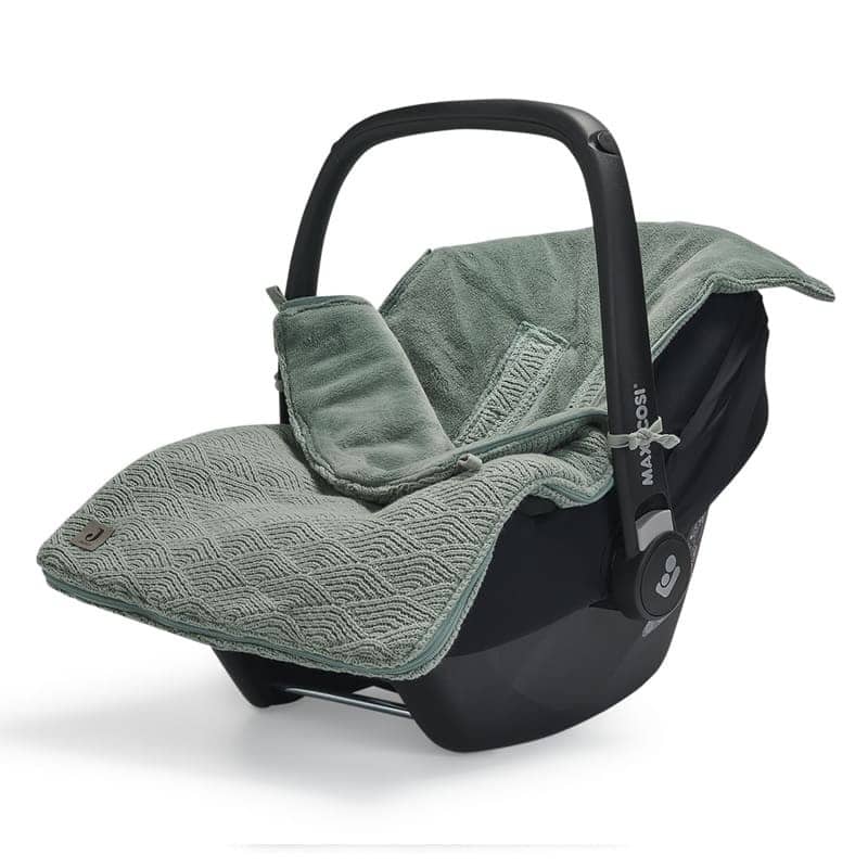 Jollein ciepły śpiworek do wózka i fotelika RIVER KNIT Ash Green BBTB