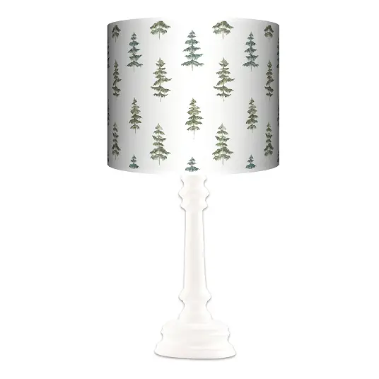 Lampa stojąca QUEEN Pine wood1 - kolor podstawy do wyboru FL - miętowy