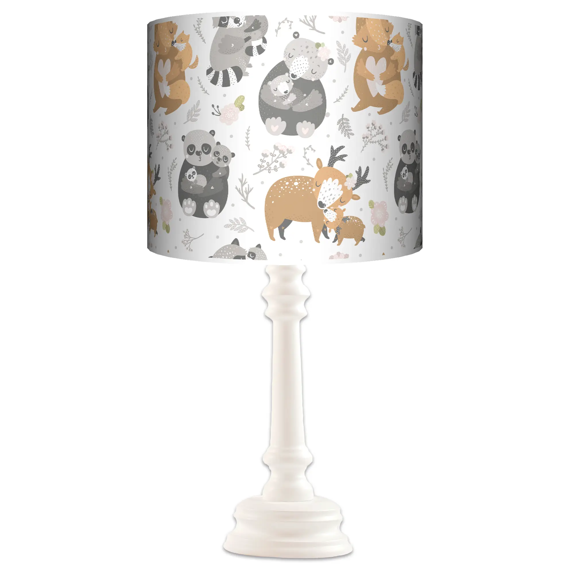Lampa stojąca QUEEN Leśne rodzinki - kolor podstawy do wyboru FL
