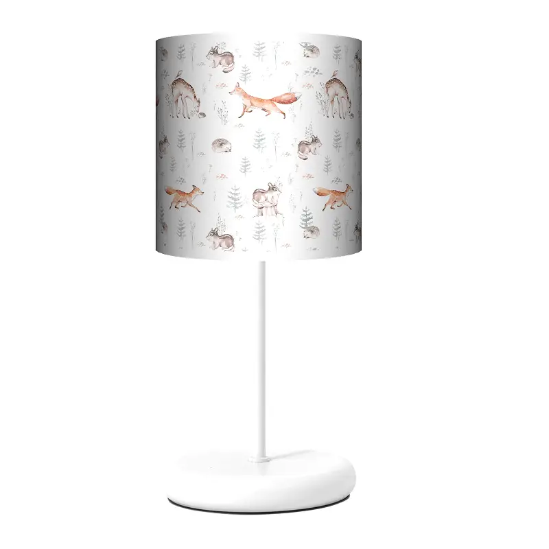 Lampa stojąca EKO Skandinavian Forest na bieli - kolor podstawy biały FL