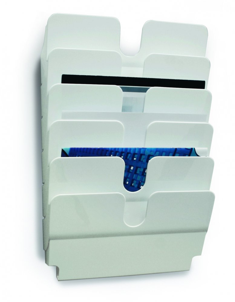 Pojemnik na dokumenty Durable Flexiplus, poziomy, A4, zestaw 6 sztuk, biały