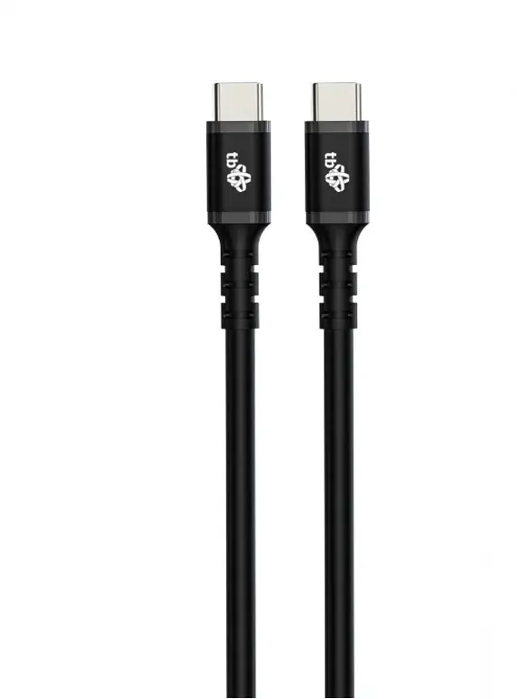 Kabel USB C/ USB C 2.0 TB, silikonowy, 3m, czarny