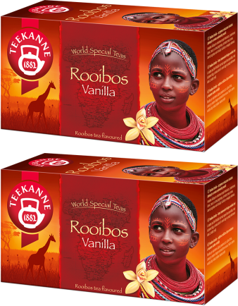2x Herbata Rooibos w kopertach Teekanne Vanilla, 20 sztuk x 1.75g