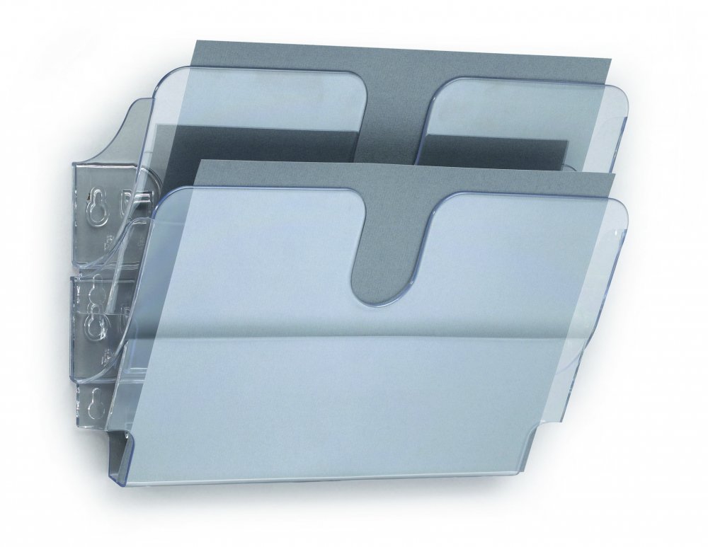 Pojemnik na dokumenty Durable Flexiplus, poziomy, A4, zestaw 2 sztuk, przezroczysty