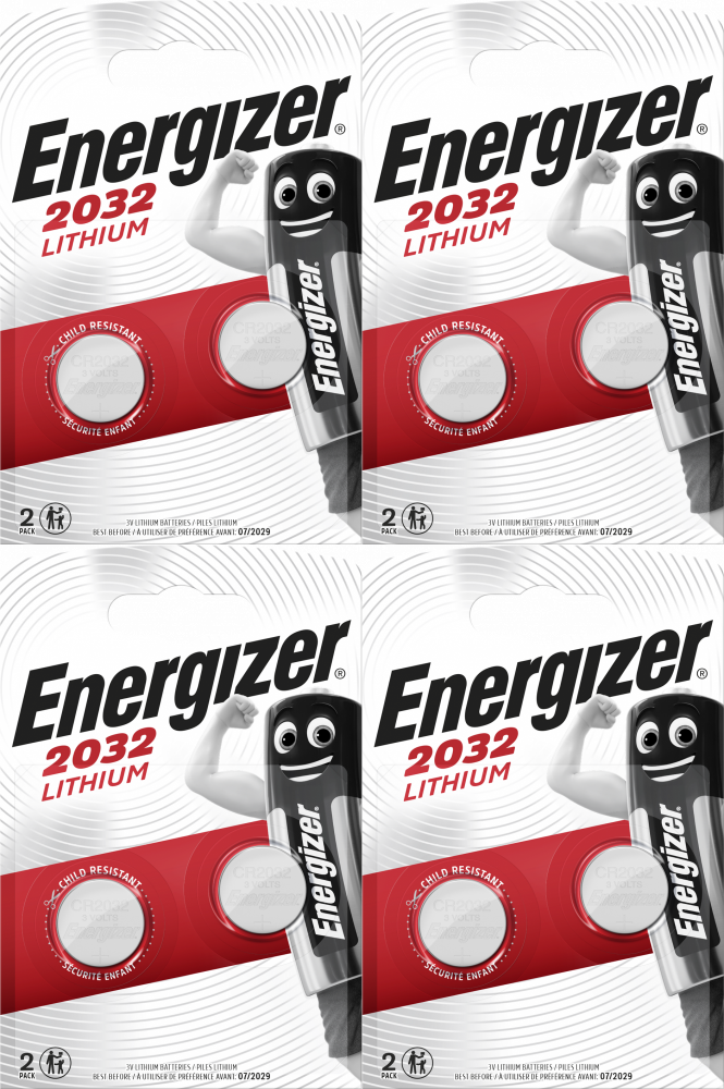 4x Bateria specjalistyczna Energizer, 3V, CR2032, 2 sztuki