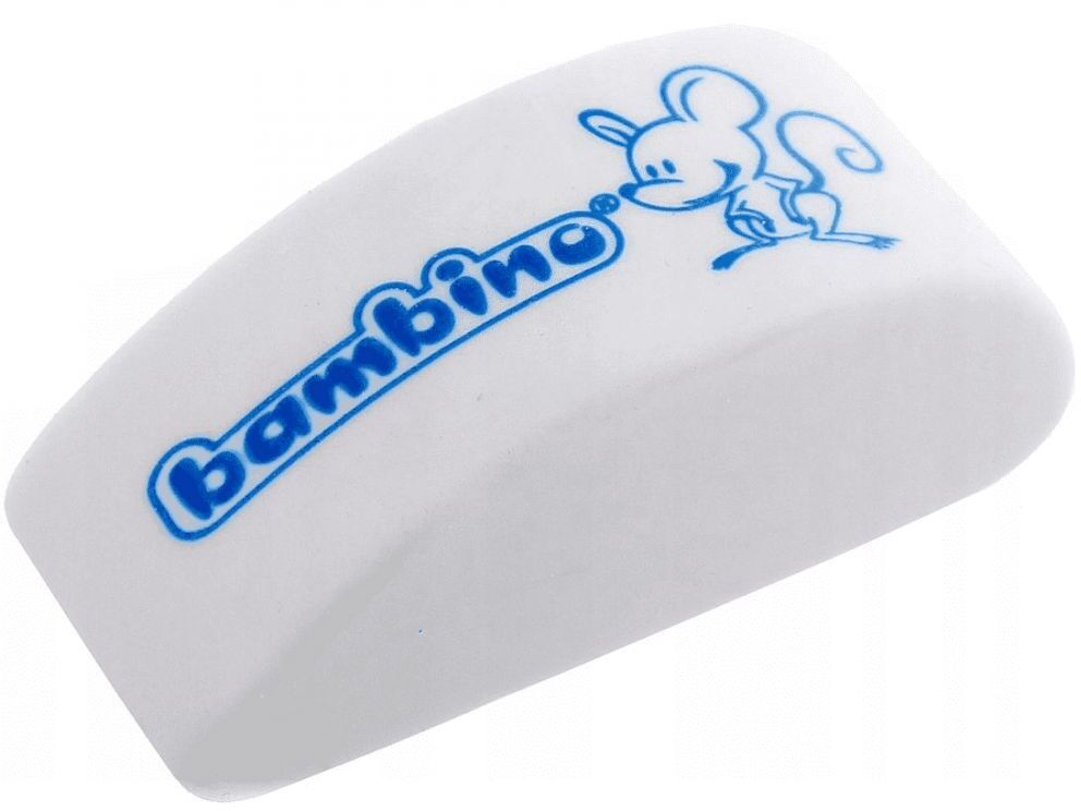 Gumka do mazania Bambino Myszka, 1 sztuka, biały