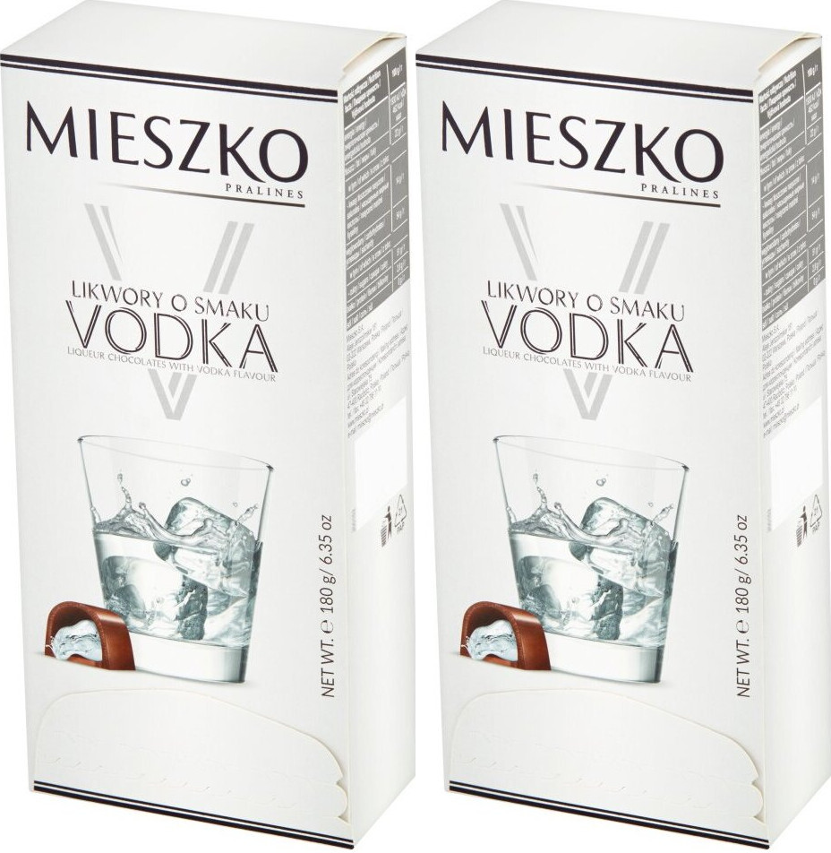 2x Praliny Mieszko Likwory Vodka, 180g