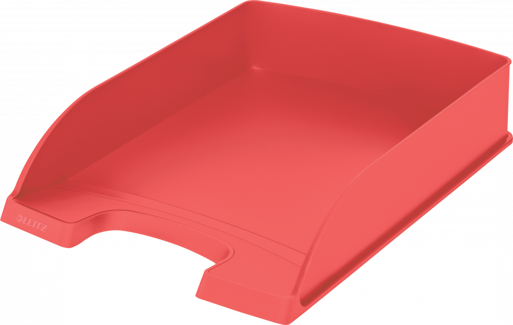Półka na dokumenty Leitz Recycle, A4, plastikowa, czerwony