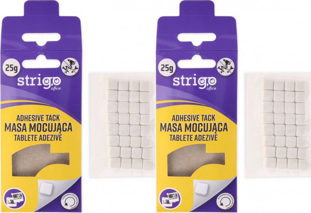 2x Masa mocująca Strigo, 25g, biały